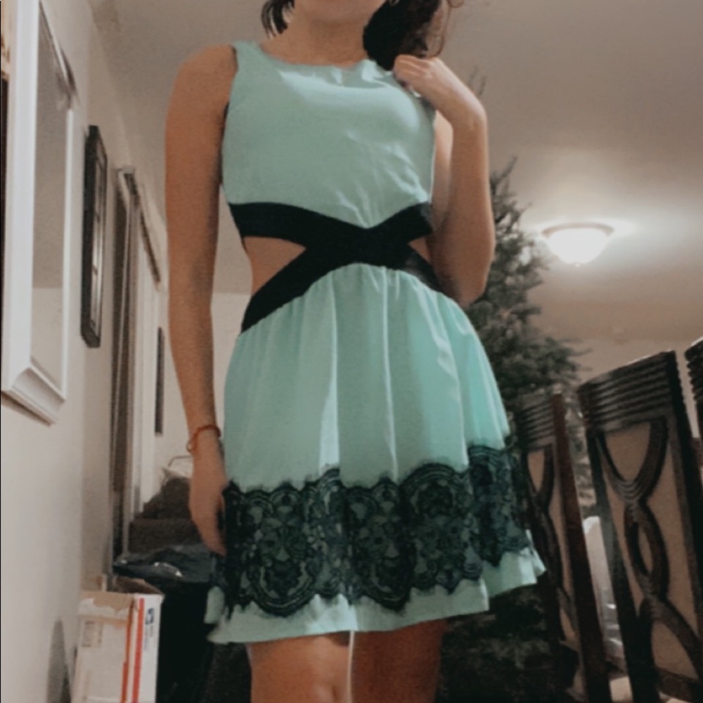 Blue dress